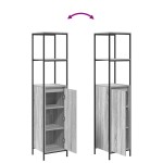 Set de mobilier pentru baie 2 piese vidaXL Gri Sonoma din lemn prelucrat Set de mobilier pentru baie 2 piese vidaXL Gri Sonoma din lemn prelucrat