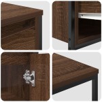 Set de Mobilier pentru Baie 2 Piese Maro Stejar din Lemn Ingineresc Set de Mobilier pentru Baie 2 Piese Maro Stejar din Lemn Ingineresc
