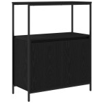 Set de mobilă pentru baie 5 piese vidaXL din lemn de stejar negru Set de mobilă pentru baie 5 piese vidaXL din lemn de stejar negru