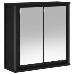 Set de mobilă pentru baie 5 piese vidaXL din lemn de stejar negru Set de mobilă pentru baie 5 piese vidaXL din lemn de stejar negru