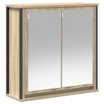 vidaXL Set mobilier de baie, 2 piese, stejar sonoma, lemn prelucrat vidaXL Set mobilier de baie, 2 piese, stejar sonoma, lemn prelucrat