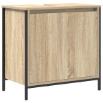 vidaXL Set mobilier de baie, 2 piese, stejar sonoma, lemn prelucrat vidaXL Set mobilier de baie, 2 piese, stejar sonoma, lemn prelucrat