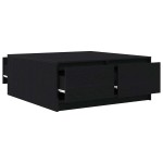 vidaXL Masuta de cafea cu sertare Stejar negru 100x100x40 cm vidaXL Masuta de cafea cu sertare Stejar negru 100x100x40 cm