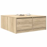 vidaXL Masuta de cafea cu sertare Stejar Sonoma 100x100x40 cm vidaXL Masuta de cafea cu sertare Stejar Sonoma 100x100x40 cm