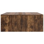 vidaXL Masuta de cafea cu sertare Stejar afumat 100x100x40 cm vidaXL Masuta de cafea cu sertare Stejar afumat 100x100x40 cm