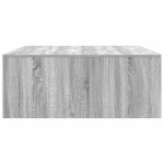 vidaXL Masuta de cafea cu sertare Gri Sonoma 100x100x40 cm