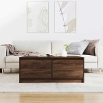 vidaXL Masuta de cafea cu sertare Stejar maro 100x100x40 cm vidaXL Masuta de cafea cu sertare Stejar maro 100x100x40 cm