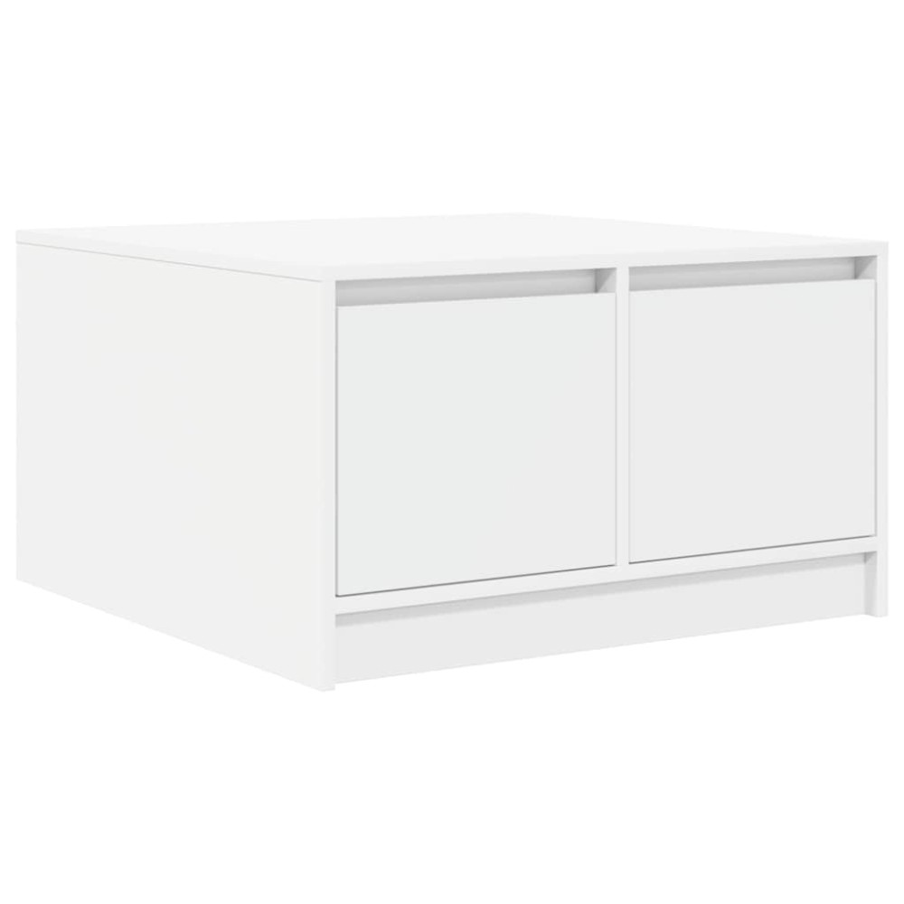 vidaXL Masuta de cafea cu sertare alb 70,5x70x40 cm