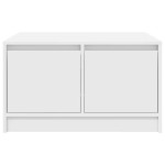 vidaXL Masuta de cafea cu sertare alb 70,5x70x40 cm vidaXL Masuta de cafea cu sertare alb 70,5x70x40 cm