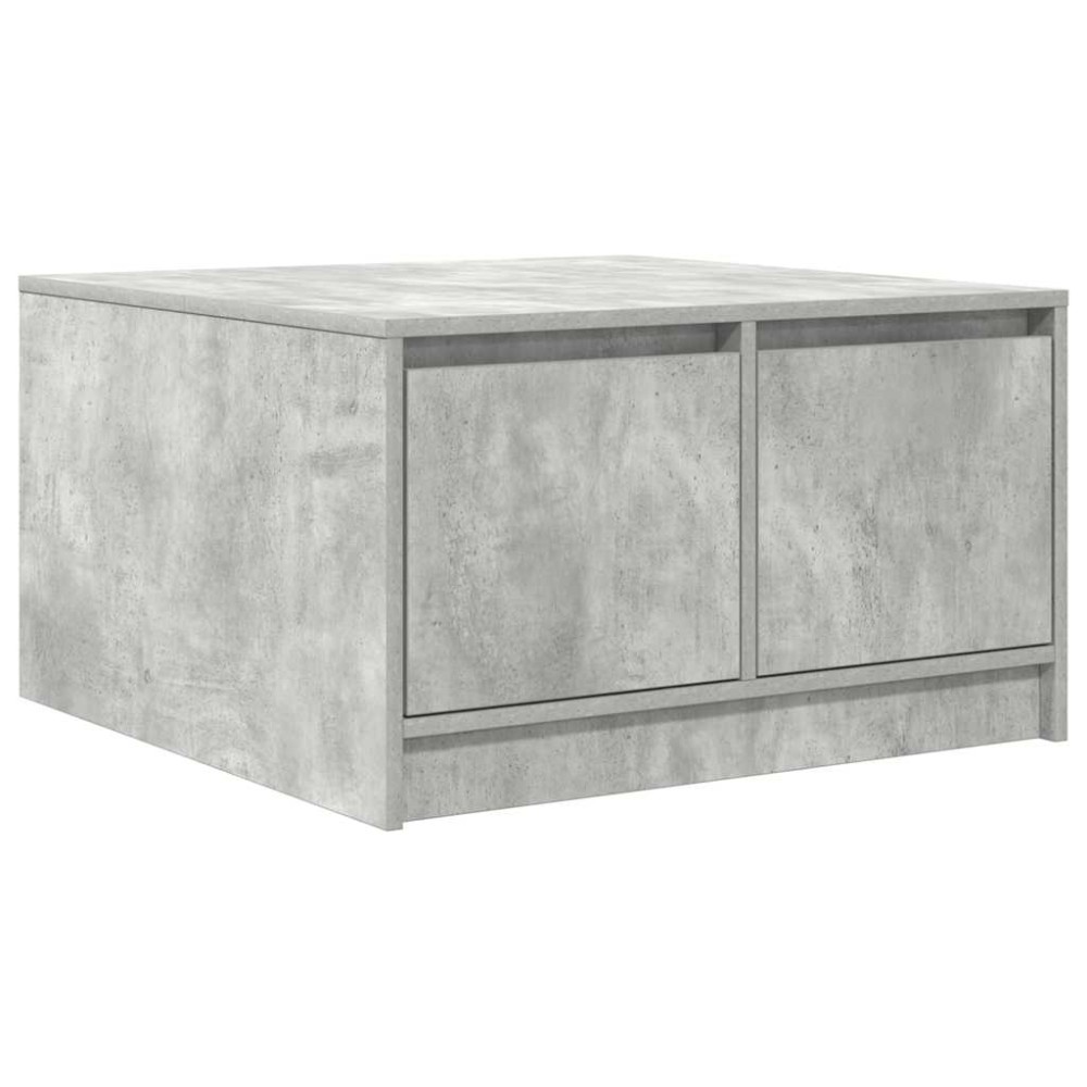 vidaXL Masuta de cafea cu sertare Gri beton 70,5x70x40 cm