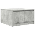 vidaXL Masuta de cafea cu sertare Gri beton 70,5x70x40 cm vidaXL Masuta de cafea cu sertare Gri beton 70,5x70x40 cm