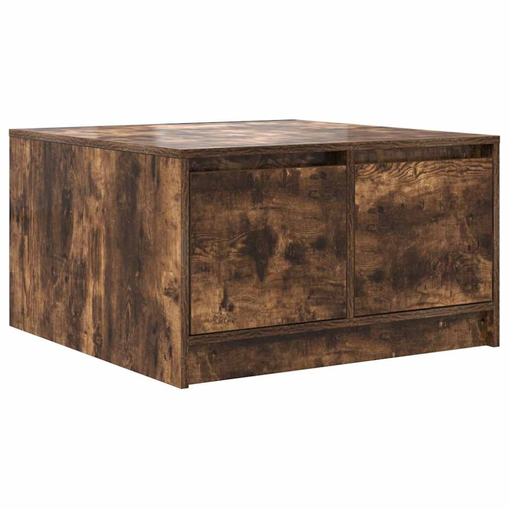 vidaXL Masuta de cafea cu sertare Stejar afumat 70,5x70x40 cm