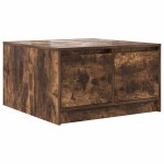 vidaXL Masuta de cafea cu sertare Stejar afumat 70,5x70x40 cm