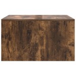 vidaXL Masuta de cafea cu sertare Stejar afumat 70,5x70x40 cm
