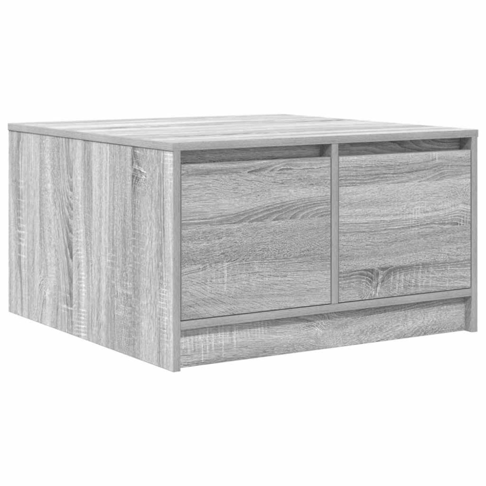 vidaXL Masuta de cafea cu sertare Gri Sonoma 70,5x70x40 cm