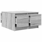 vidaXL Masuta de cafea cu sertare Gri Sonoma 70,5x70x40 cm vidaXL Masuta de cafea cu sertare Gri Sonoma 70,5x70x40 cm