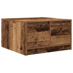 vidaXL Masuta de cafea cu sertare din lemn vechi 70,5x70x40 cm vidaXL Masuta de cafea cu sertare din lemn vechi 70,5x70x40 cm