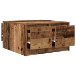 vidaXL Masuta de cafea cu sertare din lemn vechi 70,5x70x40 cm vidaXL Masuta de cafea cu sertare din lemn vechi 70,5x70x40 cm
