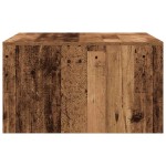vidaXL Masuta de cafea cu sertare din lemn vechi 70,5x70x40 cm vidaXL Masuta de cafea cu sertare din lemn vechi 70,5x70x40 cm