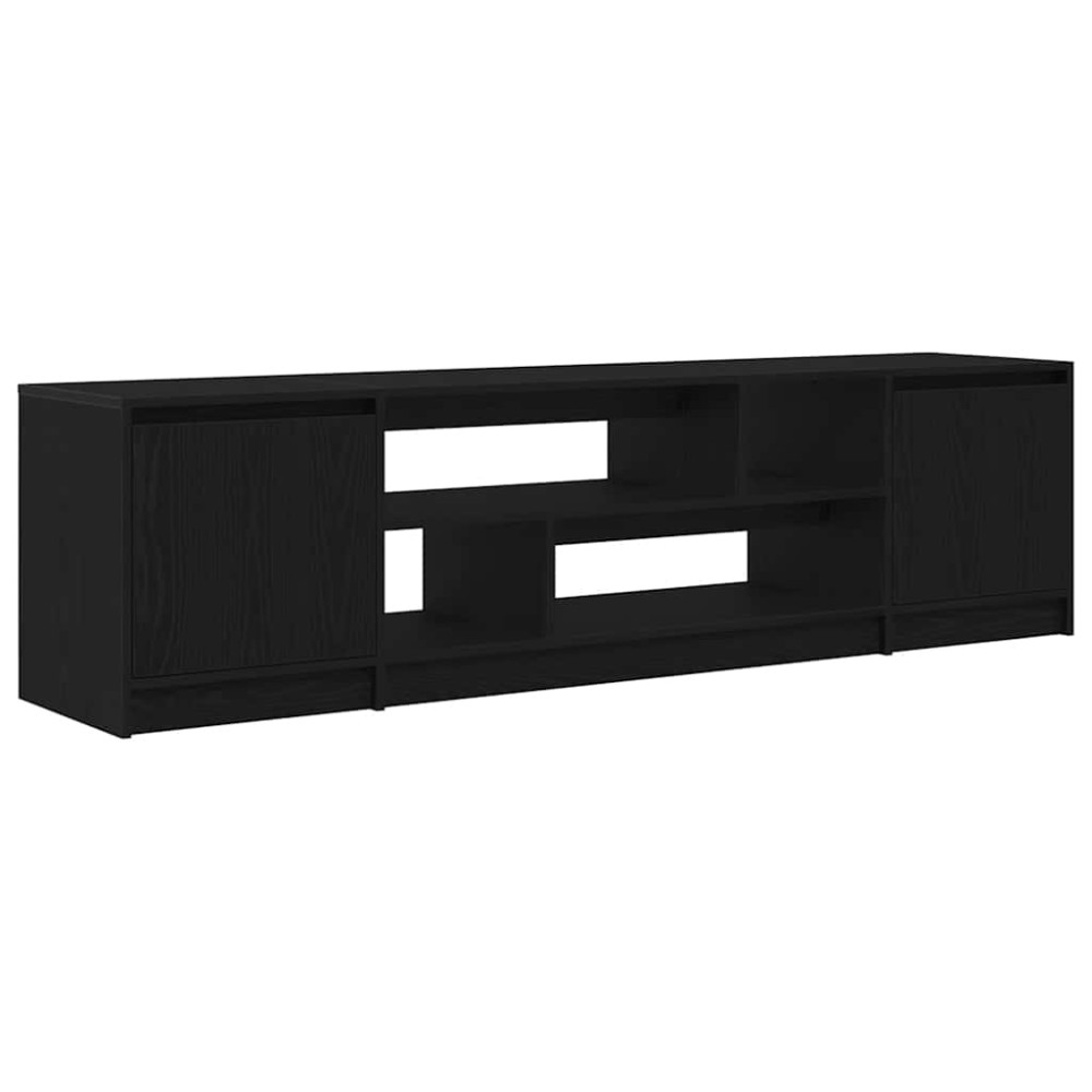 vidaXL Dulap TV Stejar Negru 188,5x41x50 cm Lemn prelucrat