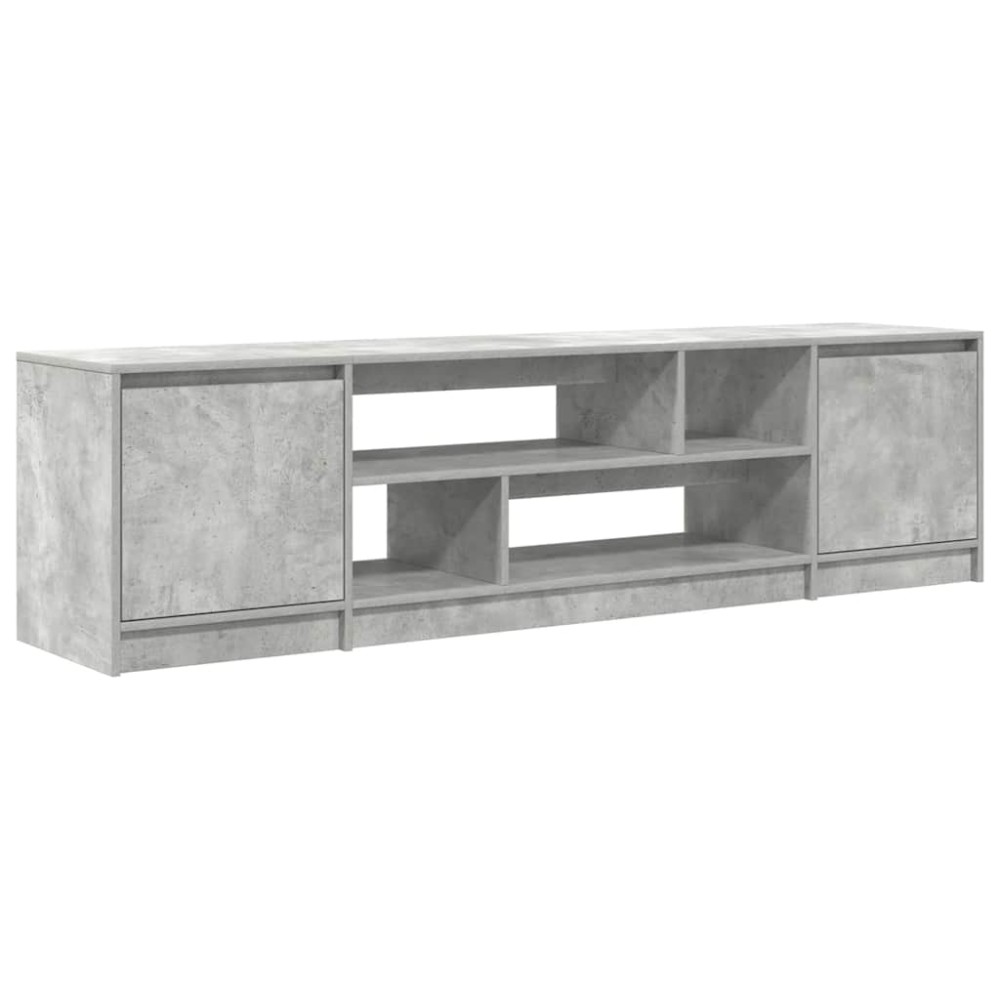 vidaXL Comodă TV, gri beton, 188,5x41x50 cm, lemn prelucrat
