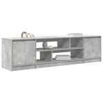 vidaXL Comodă TV, gri beton, 188,5x41x50 cm, lemn prelucrat vidaXL Comodă TV, gri beton, 188,5x41x50 cm, lemn prelucrat