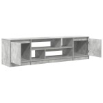 vidaXL Comodă TV, gri beton, 188,5x41x50 cm, lemn prelucrat vidaXL Comodă TV, gri beton, 188,5x41x50 cm, lemn prelucrat