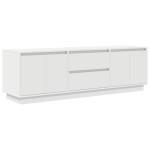 vidaXL Dulap TV cu lumini LED alb 160,5x41x50 cm vidaXL Dulap TV cu lumini LED alb 160,5x41x50 cm