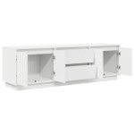 vidaXL Dulap TV cu lumini LED alb 160,5x41x50 cm vidaXL Dulap TV cu lumini LED alb 160,5x41x50 cm