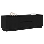 vidaXL Dulap TV cu lumini LED Stejar negru 160,5x41x50 cm vidaXL Dulap TV cu lumini LED Stejar negru 160,5x41x50 cm