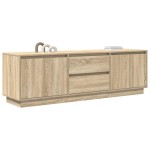 vidaXL Dulap TV cu lumini LED Stejar Sonoma 160,5x41x50 cm vidaXL Dulap TV cu lumini LED Stejar Sonoma 160,5x41x50 cm