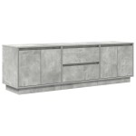 vidaXL Dulap TV cu lumini LED Gri beton 160,5x41x50 cm vidaXL Dulap TV cu lumini LED Gri beton 160,5x41x50 cm