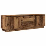 vidaXL Dulap TV cu lumini LED Lemn vechi 160,5x41x50 cm vidaXL Dulap TV cu lumini LED Lemn vechi 160,5x41x50 cm