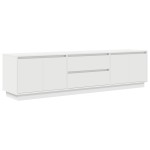 vidaXL Dulap TV cu lumini LED alb 193,5x41x50 cm vidaXL Dulap TV cu lumini LED alb 193,5x41x50 cm