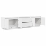 vidaXL Dulap TV cu lumini LED alb 193,5x41x50 cm vidaXL Dulap TV cu lumini LED alb 193,5x41x50 cm