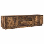 vidaXL Dulap TV cu lumini LED Stejar afumat 193,5x41x50 cm vidaXL Dulap TV cu lumini LED Stejar afumat 193,5x41x50 cm