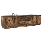 vidaXL Dulap TV cu lumini LED Stejar afumat 193,5x41x50 cm vidaXL Dulap TV cu lumini LED Stejar afumat 193,5x41x50 cm
