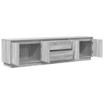 vidaXL Dulap TV cu lumini LED Gri Sonoma 193,5x41x50 cm vidaXL Dulap TV cu lumini LED Gri Sonoma 193,5x41x50 cm