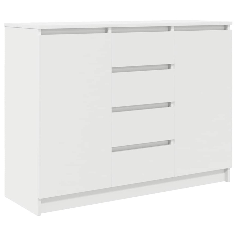 vidaXL Bufetă cu sertare Alb 100,5x35x76 cm Lemn prelucrat
