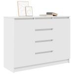 vidaXL Bufetă cu sertare Alb 100,5x35x76 cm Lemn prelucrat vidaXL Bufetă cu sertare Alb 100,5x35x76 cm Lemn prelucrat