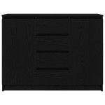 vidaXL Bufetă cu sertare Stejar negru 100,5x35x76 cm Lemn prelucrat