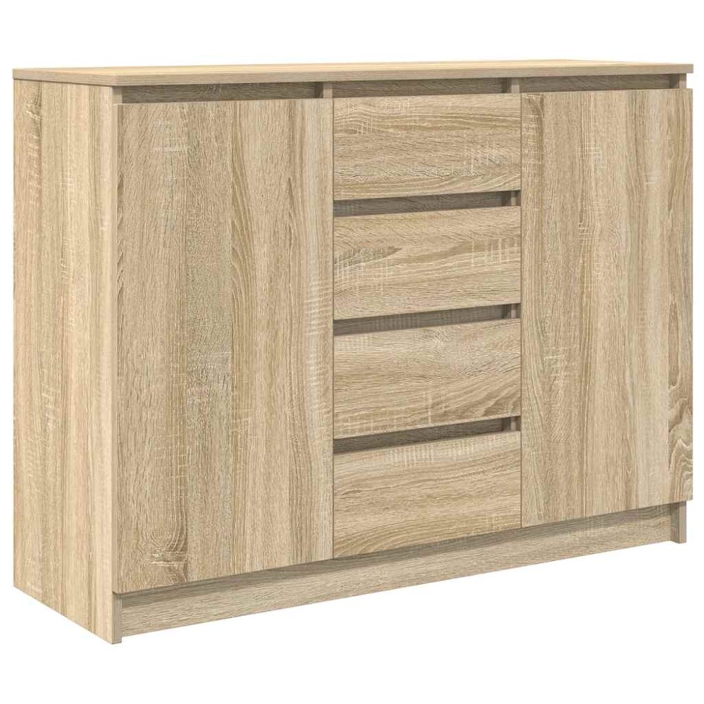vidaXL Bufetă cu sertare Stejar Sonoma 100,5x35x76 cm Lemn prelucrat