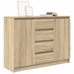 vidaXL Bufetă cu sertare Stejar Sonoma 100,5x35x76 cm Lemn prelucrat
