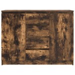 vidaXL Bufetă cu sertare Stejar afumat 100,5x35x76 cm Lemn prelucrat