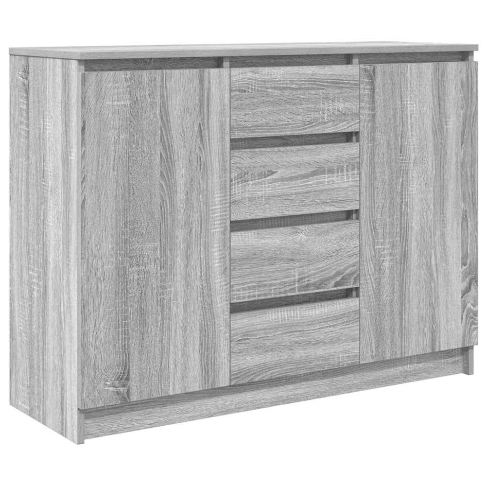 vidaXL Bufetă cu sertare Gri Sonoma 100,5x35x76 cm Lemn prelucrat