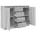 vidaXL Bufetă cu sertare Gri Sonoma 100,5x35x76 cm Lemn prelucrat vidaXL Bufetă cu sertare Gri Sonoma 100,5x35x76 cm Lemn prelucrat