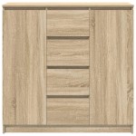 vidaXL Bufetă cu sertare Stejar Sonoma 100,5x35x98,5 cm Lemn prelucrat
