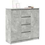 vidaXL Bufetă cu sertare Gri beton 100,5x35x98,5 cm Lemn prelucrat