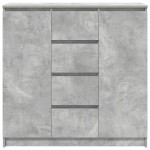 vidaXL Bufetă cu sertare Gri beton 100,5x35x98,5 cm Lemn prelucrat