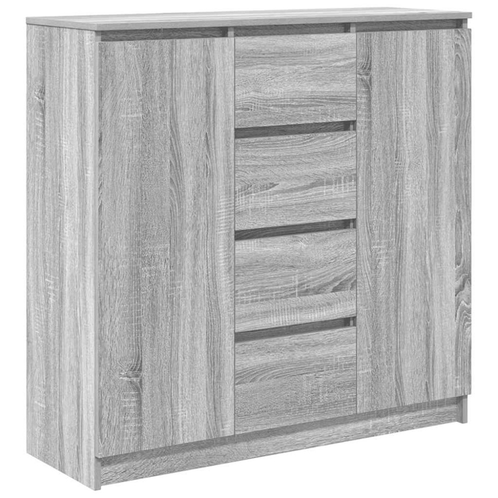 vidaXL Bufetă cu sertare Gri Sonoma 100,5x35x98,5 cm Lemn prelucrat